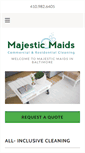 Mobile Screenshot of majesticmaidsmd.com